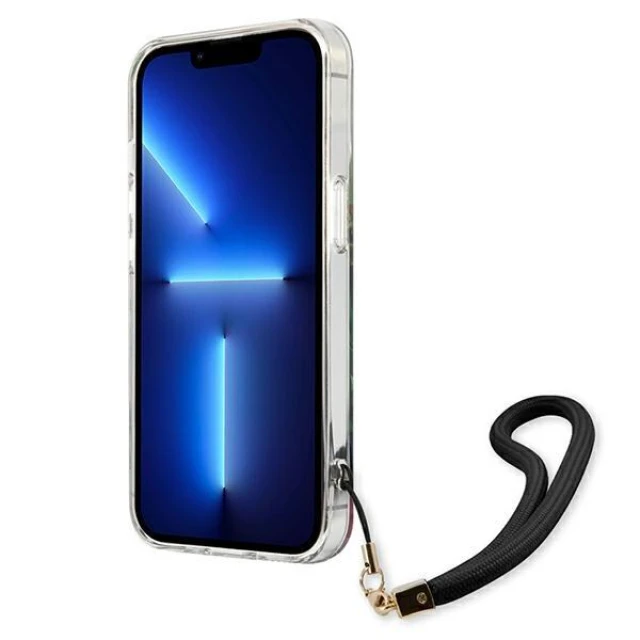 Чохол Guess Flower Strap для iPhone 13 Blue (GUHCP13MHFLSB)