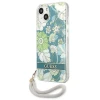 Чохол Guess Flower Strap для iPhone 13 mini Green (GUHCP13SHFLSN)