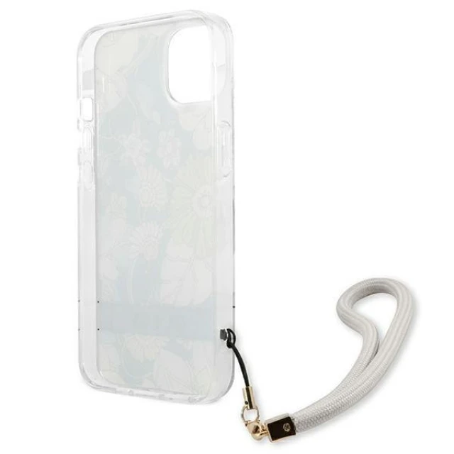 Чохол Guess Flower Strap для iPhone 13 mini Green (GUHCP13SHFLSN)