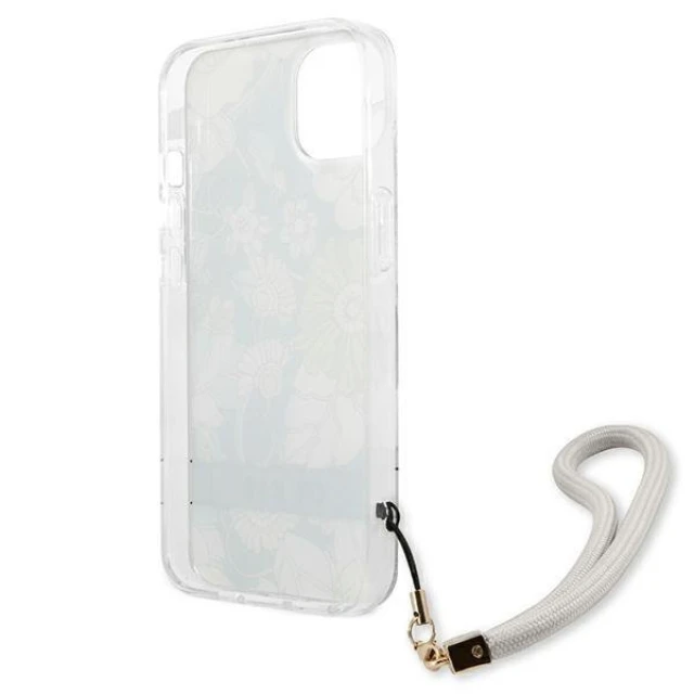 Чохол Guess Flower Strap для iPhone 13 Green (GUHCP13MHFLSN)