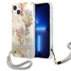 Чохол Guess Flower Strap для iPhone 13 mini Purple (GUHCP13SHFLSU)