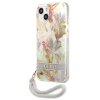 Чохол Guess Flower Strap для iPhone 13 mini Purple (GUHCP13SHFLSU)