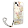 Чохол Guess Flower Strap для iPhone 13 mini Purple (GUHCP13SHFLSU)