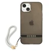 Чохол Guess Translucent Strap для iPhone 13 mini Black (GUHCP13SHTSGSK)