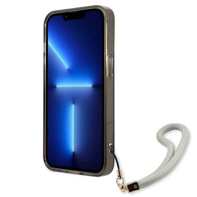 Чохол Guess Translucent Strap для iPhone 13 mini Black (GUHCP13SHTSGSK)