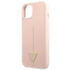 Чохол Guess Silicone Triangle для iPhone 13 mini Pink (GUHCP13SSLTGP)