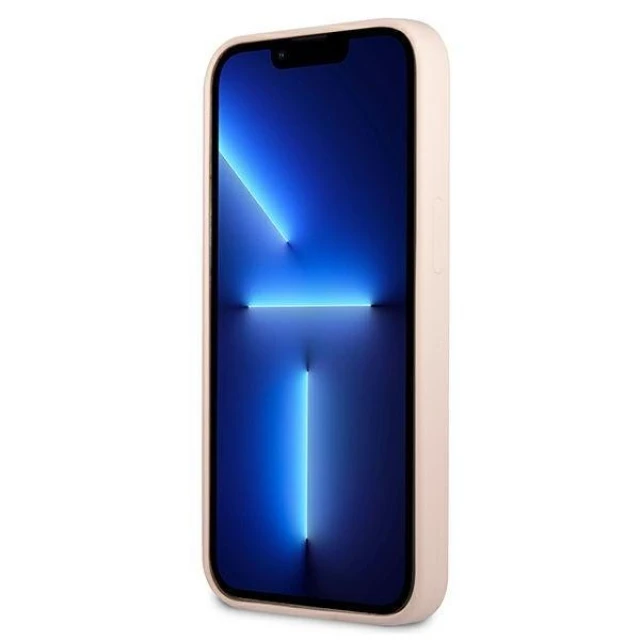 Чохол Guess Silicone Triangle для iPhone 13 Pink (GUHCP13MSLTGP)