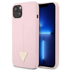 Чохол Guess Silicone Triangle для iPhone 13 mini Purple (GUHCP13SSLTGU)