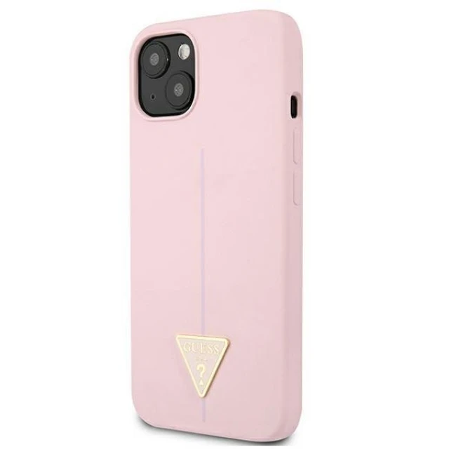 Чохол Guess Silicone Triangle для iPhone 13 mini Purple (GUHCP13SSLTGU)