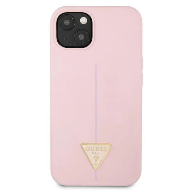 Чохол Guess Silicone Triangle для iPhone 13 mini Purple (GUHCP13SSLTGU)