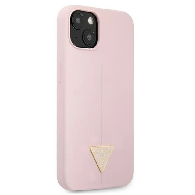 Чохол Guess Silicone Triangle для iPhone 13 mini Purple (GUHCP13SSLTGU)