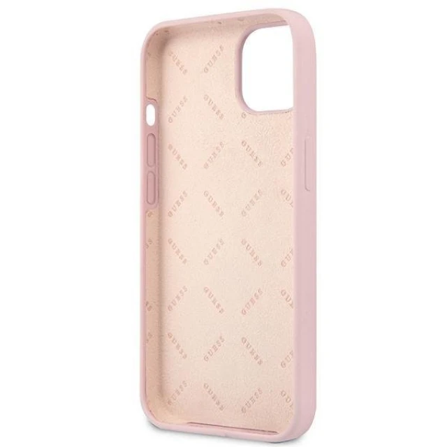 Чохол Guess Silicone Triangle для iPhone 13 mini Purple (GUHCP13SSLTGU)