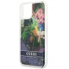 Чехол Guess Flower Liquid Glitter для iPhone 13 mini Blue (GUHCP13SLFLSB)