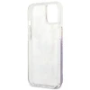 Чохол Guess Flower Liquid Glitter для iPhone 13 mini Purple (GUHCP13SLFLSU)