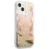 Чохол Guess Paisley Liquid Glitter для iPhone 13 mini Gold (GUHCP13SLFLSD)