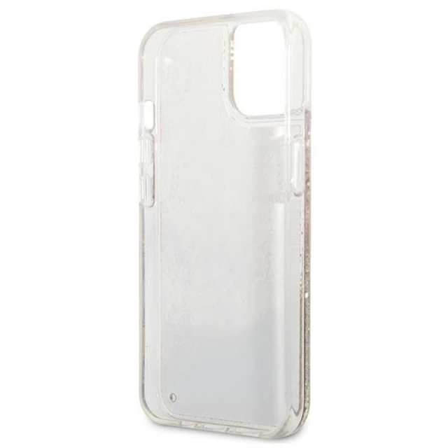 Чохол Guess Paisley Liquid Glitter для iPhone 13 mini Gold (GUHCP13SLFLSD)
