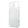 Чехол Guess Flower Liquid Glitter для iPhone 13 mini Green (GUHCP13SLFLSN)