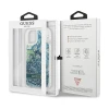 Чехол Guess Flower Liquid Glitter для iPhone 13 mini Green (GUHCP13SLFLSN)