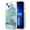 Чохол Guess Flower Liquid Glitter для iPhone 13 Green (GUHCP13MLFLSN)