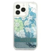 Чохол Guess Flower Liquid Glitter для iPhone 13 Pro Green (GUHCP13LLFLSN)