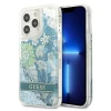 Чохол Guess Flower Liquid Glitter для iPhone 13 Pro Max Green (GUHCP13XLFLSN)
