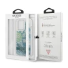 Чохол Guess Flower Liquid Glitter для iPhone 13 Pro Max Green (GUHCP13XLFLSN)