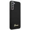 Чохол Guess Silicone Script Metal Logo для Samsung Galaxy S22 Plus Black (GUHCS22MLSLMGBK)