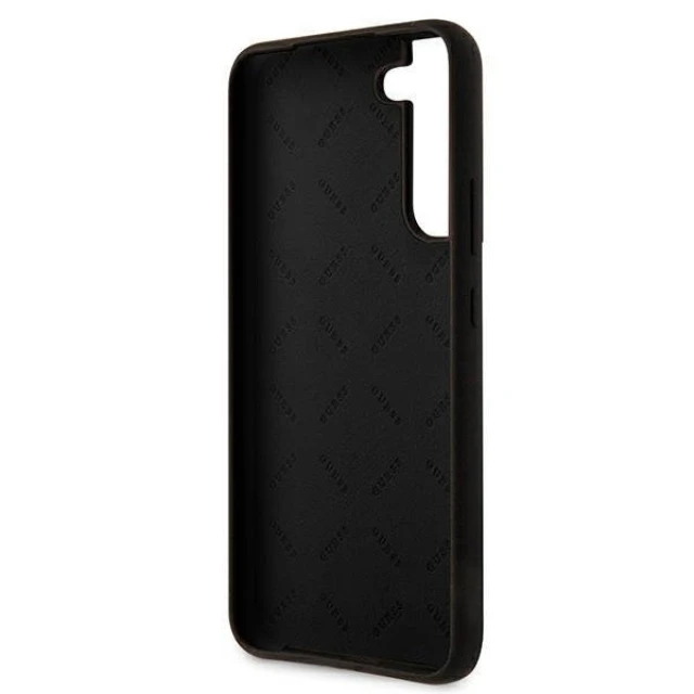 Чохол Guess Silicone Script Metal Logo для Samsung Galaxy S22 Plus Black (GUHCS22MLSLMGBK)