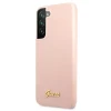 Чохол Guess Silicone Script Metal Logo для Samsung Galaxy S22 Plus Pink (GUHCS22MLSLMGPP)