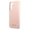 Чохол Guess Silicone Script Metal Logo для Samsung Galaxy S22 Plus Pink (GUHCS22MLSLMGPP)