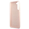 Чохол Guess Silicone Script Metal Logo для Samsung Galaxy S22 Plus Pink (GUHCS22MLSLMGPP)