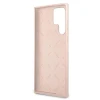 Чохол Guess Silicone Script Metal Logo для Samsung Galaxy S22 Ultra Pink (GUHCS22LLSLMGPP)