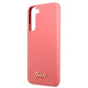 Чохол Guess Silicone Script Metal Logo для Samsung Galaxy S22 Plus Pink (GUHCS22MLSLMGFU)