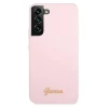 Чохол Guess Silicone Script Metal Logo для Samsung Galaxy S22 Plus Lavender (GUHCS22MLSLMGLA)