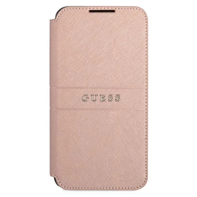 Чехол Guess Saffiano Stripe для Samsung Galaxy S22 Plus Pink (GUBKS22MPSASBPI)