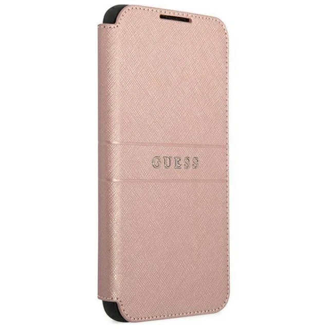 Чехол Guess Saffiano Stripe для Samsung Galaxy S22 Plus Pink (GUBKS22MPSASBPI)