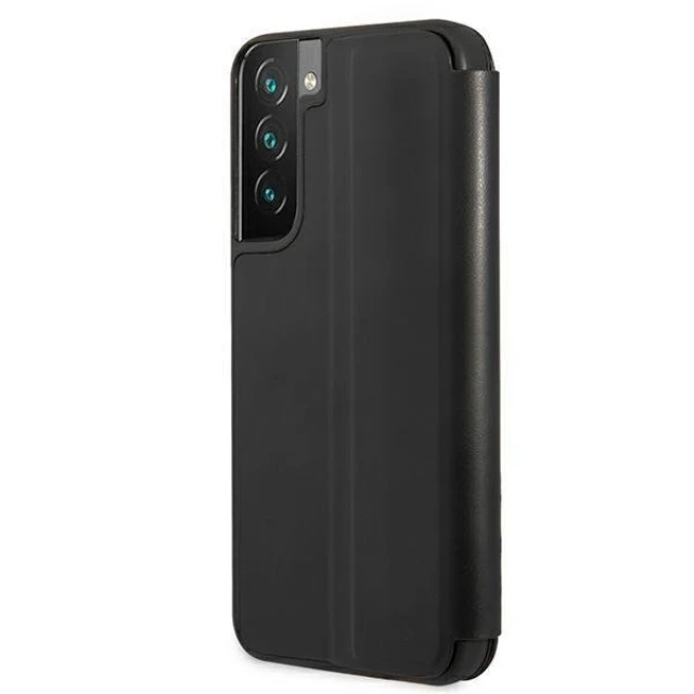Чохол-книжка BMW для Samsung Galaxy S22 Plus S906 M Collection Triangles Black (BMBKS22MTRTBK)