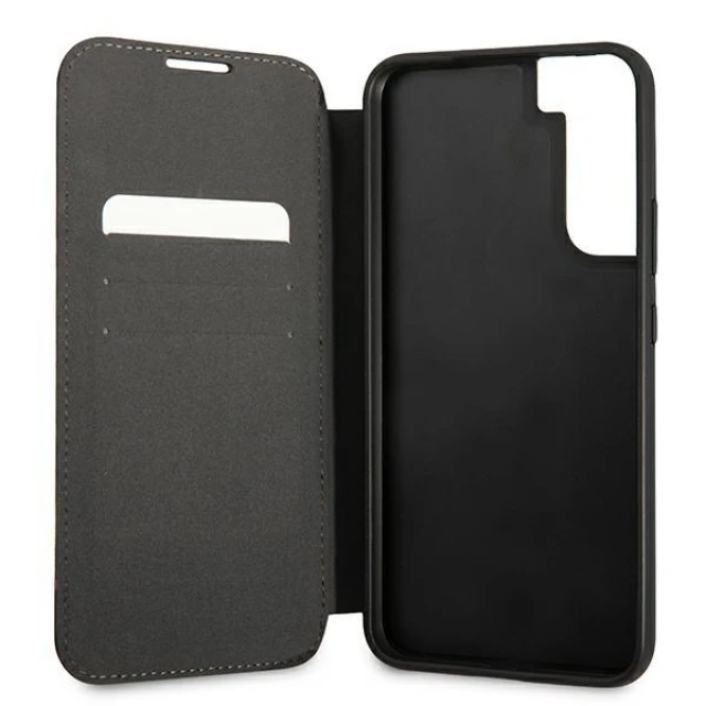 Чохол-книжка BMW для Samsung Galaxy S22 Plus S906 M Collection Triangles Black (BMBKS22MTRTBK)