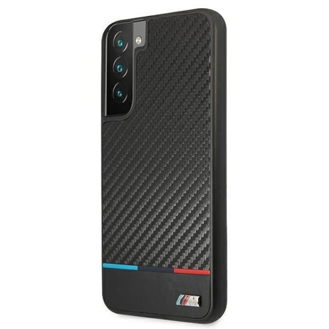 Чохол BMW для Samsung Galaxy S22 Plus S906 M Collection Triangles Black (BMHCS22MPUCARTCBK)