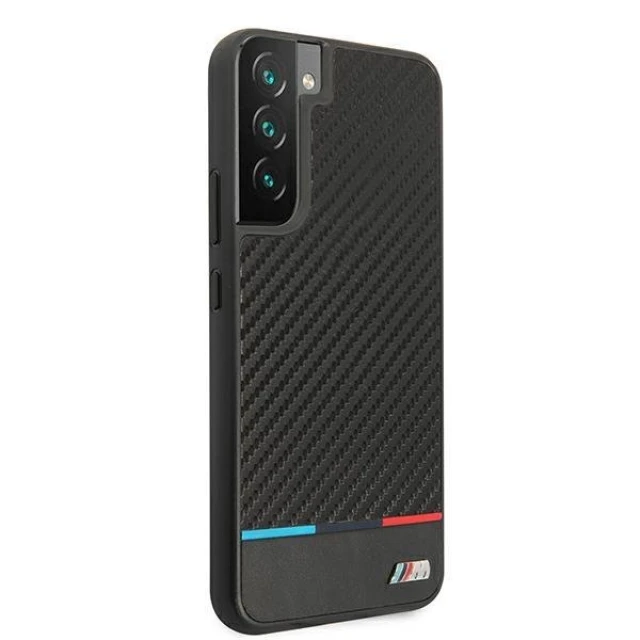 Чохол BMW для Samsung Galaxy S22 Plus S906 M Collection Triangles Black (BMHCS22MPUCARTCBK)