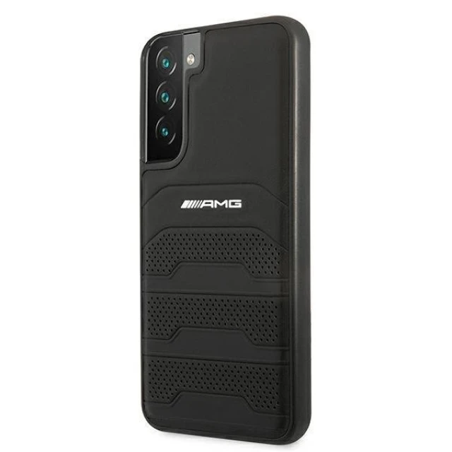 Чохол Mercedes для Samsung Galaxy S22 Plus S906 Leather Debossed Lines Black (AMHCS22MGSEBK)