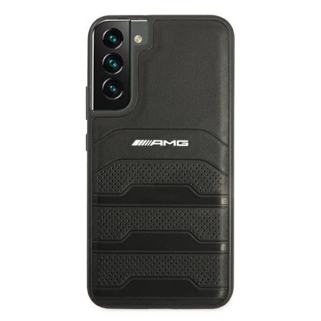 Чохол Mercedes для Samsung Galaxy S22 Plus S906 Leather Debossed Lines Black (AMHCS22MGSEBK)
