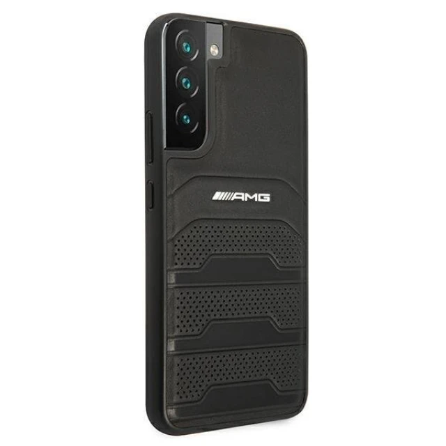 Чохол Mercedes для Samsung Galaxy S22 Plus S906 Leather Debossed Lines Black (AMHCS22MGSEBK)