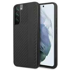 Чохол Mercedes для Samsung Galaxy S22 Plus S906 Carbon Stripe&Embossed Black (AMHCS22MBLSCA)