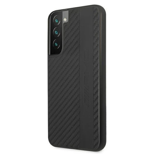 Чохол Mercedes для Samsung Galaxy S22 Plus S906 Carbon Stripe&Embossed Black (AMHCS22MBLSCA)