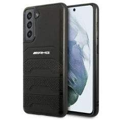 Чохол Mercedes для Samsung Galaxy S21 FE G990 Leather Debossed Lines Black (AMHCS21FESGSEBK)
