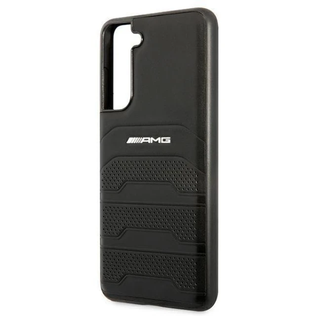 Чохол Mercedes для Samsung Galaxy S21 FE G990 Leather Debossed Lines Black (AMHCS21FESGSEBK)