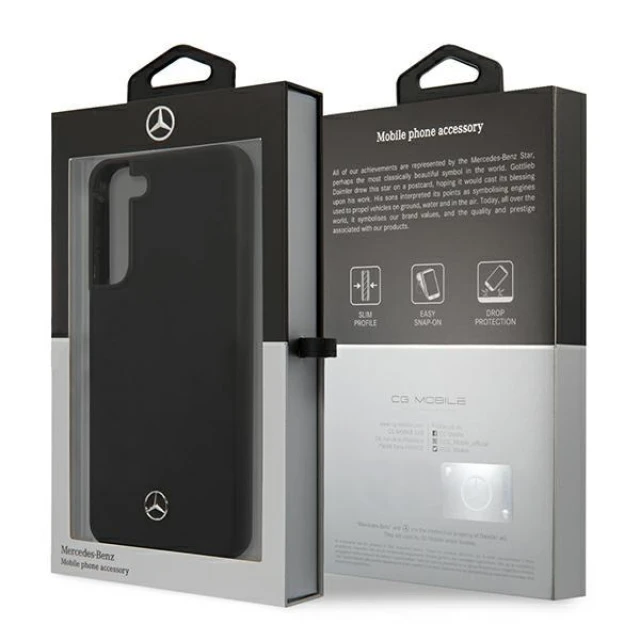 Чохол Mercedes для Samsung Galaxy S22 Plus S906 Silicone Black (MEHCS22MSILBK)