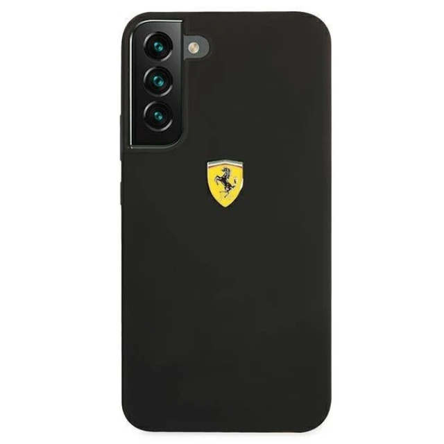 Чохол Ferrari для Samsung Galaxy S22 Plus S906 On Track Silicone Black (FESSIHCS22MBK)