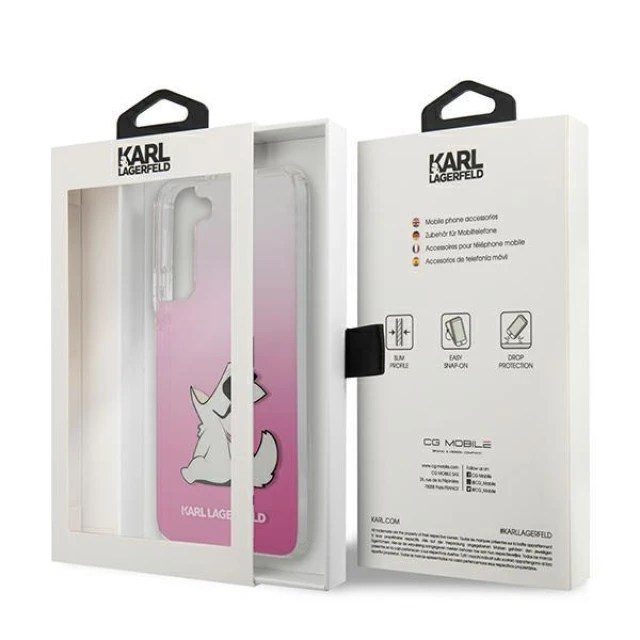 Чохол Karl Lagerfeld Choupette Eat для Samsung Galaxy S22 Plus Pink (KLHCS22MCFNRCPI)
